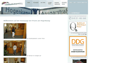 Desktop Screenshot of praxisamhogenkamp.de